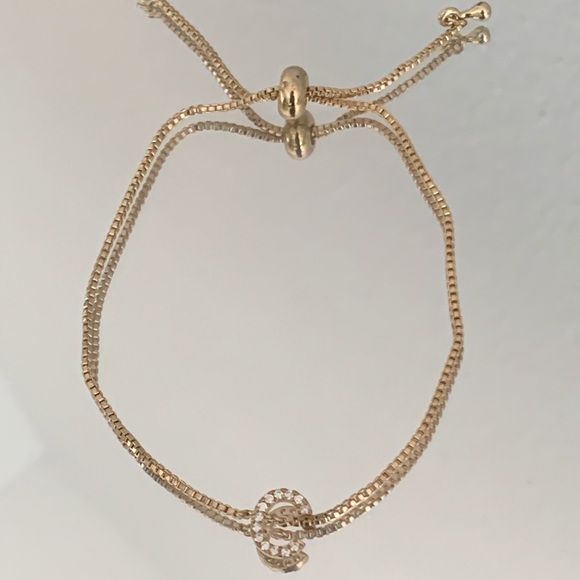 Letter C Express Bracelet with Sliding Adjustable Clasp - Picture 2 of 4